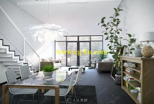 5组高品质现代风格家庭公寓室内设计3D模型合集 Evermotion Archmodels第51季的图片3