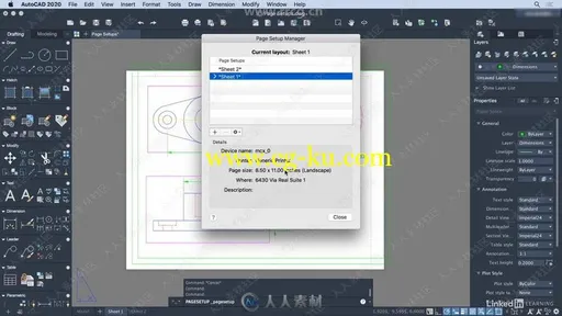 AutoCAD 2020 Mac版核心技能训练视频教程的图片1