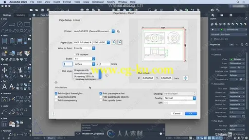 AutoCAD 2020 Mac版核心技能训练视频教程的图片3