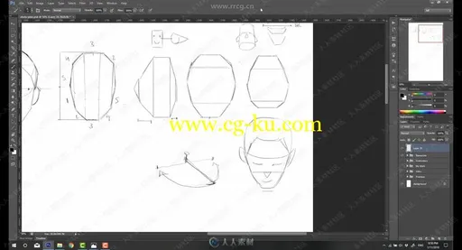 角色脸部造型构造绘画设计训练视频教程的图片2