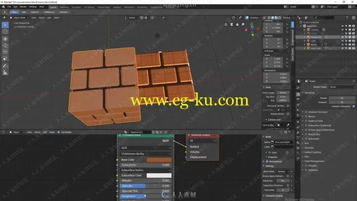 Blender马里奥游戏积木建模实例制作视频教程的图片3