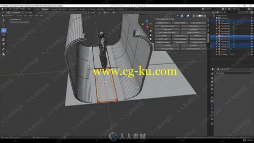 Blender与Substance潜艇游戏内部环境大师级制作视频教程的图片1