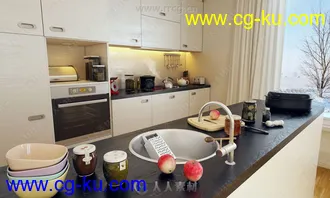 80组高品质厨房厨具餐具3D模型合集 Evermotion Archmodels第118季的图片2