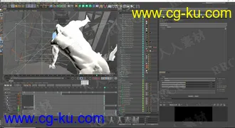 C4D浮空漂悬浮室内场景3D模型的图片1