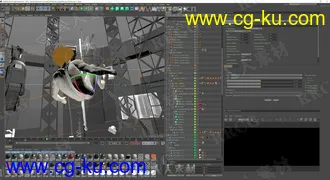 C4D浮空漂悬浮室内场景3D模型的图片2