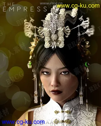 9套中国古代宫廷头饰珠宝手势发行3D模型合集的图片1