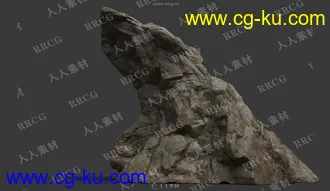 14组高精度岩石3D模型与PBR贴图合集的图片3