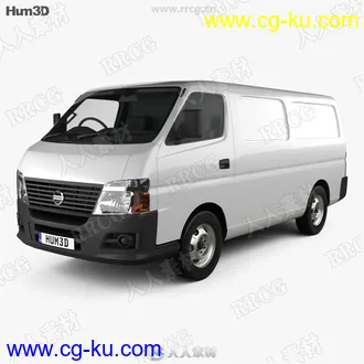 日产面包车Nissan Urvan 2007 Panel汽车3D模型的图片3