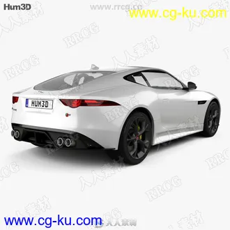 捷豹Jaguar F-Type R Coupe真实汽车高质量3D模型的图片2