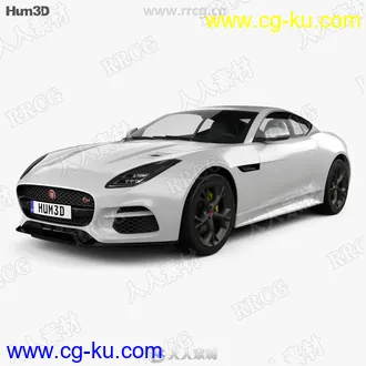 捷豹Jaguar F-Type R Coupe真实汽车高质量3D模型的图片3