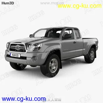 丰田皮卡Toyota Tacoma Access Cab真实汽车高质量3D模型的图片1