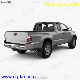 丰田皮卡Toyota Tacoma Access Cab真实汽车高质量3D模型的图片2