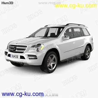 奔驰Mercedes-Benz GL-Class吉普车真实汽车高质量3D模型的图片1