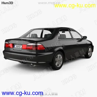 本田雅阁Honda Accord 1998老款真实汽车高质量3D模型的图片3