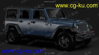 吉普牧马人Jeep Wrangler真实汽车高质量3D模型的图片1