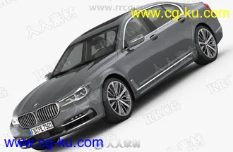 宝马7系轿车BMW 7 2016款真实汽车高质量3D模型的图片1