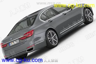 宝马7系轿车BMW 7 2016款真实汽车高质量3D模型的图片2