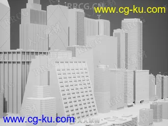 37组高品质城市建筑景观相关3D模型合集的图片3