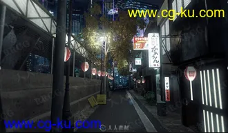 逼真美丽城市夜景场景3D模型合集的图片2