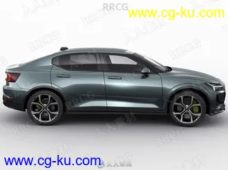 极星Polestar 2真实汽车高质量3D模型的图片3