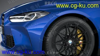 宝马跑车BMW M4 Coupe G82 2021真实汽车高质量3D模型的图片3