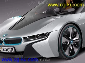 宝马超跑BMW i8 Spyder Concept 2012真实汽车3D模型的图片1