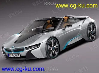 宝马超跑BMW i8 Spyder Concept 2012真实汽车3D模型的图片2