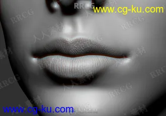5组嘴唇表面雕刻细节Alpha纹理合集的图片3