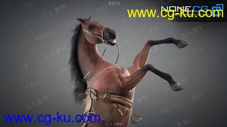 超逼真马匹骏马造型动画高精度3D模型V3版的图片2