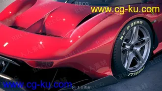 法拉利超跑Ferrari P80C 2019款真实汽车3D模型的图片3