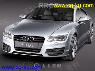 奥迪轿车Audi A7 Sportback 2011款真实汽车3D模型的图片1