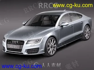 奥迪轿车Audi A7 Sportback 2011款真实汽车3D模型的图片2