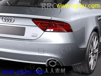 奥迪轿车Audi A7 Sportback 2011款真实汽车3D模型的图片3