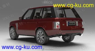 路虎揽胜越野车Land Rover Range Rover 2006款真实汽车3D模型的图片1