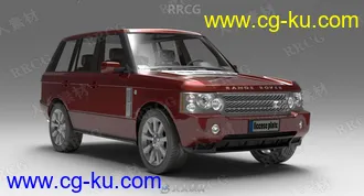 路虎揽胜越野车Land Rover Range Rover 2006款真实汽车3D模型的图片2