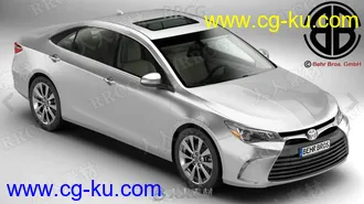 丰田轿车凯美瑞Toyota Camry 2015款真实汽车3D模型的图片1