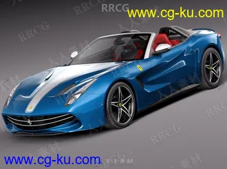 法拉利超级跑车Ferrari F60 America 2015款真实汽车3D模型的图片1