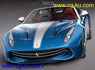 法拉利超级跑车Ferrari F60 America 2015款真实汽车3D模型的图片2