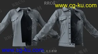 真实女性上衣服装设计3D模型 Clo3d MD软件专用的图片1