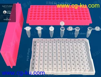 化学试剂道具医学研究工具3D模型合集的图片3