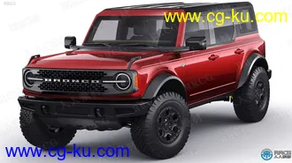 福特烈马越野吉普车Ford Bronco SUV汽车3D模型合集的图片3