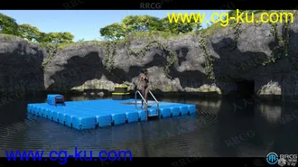 田园筏子和泻湖幽静环境场景3D模型合集的图片3