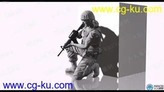 4组战士步兵战斗动作姿势设计Reallusion iClone模板的图片3