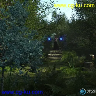 茂盛植被神秘森林环境场景3D模型合集的图片2