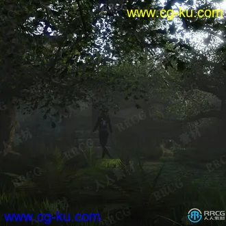 茂盛植被神秘森林环境场景3D模型合集的图片3