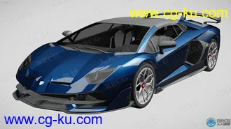 14组兰博基尼Lamborghini超跑汽车3D模型合集的图片2