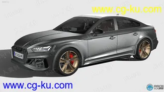 34组奥迪Audi品牌汽车3D模型合集的图片1