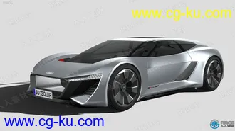 34组奥迪Audi品牌汽车3D模型合集的图片2