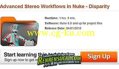 Nuke 高级立体电影教程 Digital Tutors Advanced Stereo Workflows in Nuke-Disparity的图片6