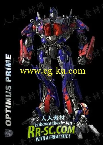 《Maya制作擎天柱模型教程》CGwhat Optimus Prime Modeling in Maya的图片1